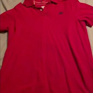 A red Aeropostale polo